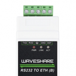 Przemysłowy serwer szeregowy RS232 do RJ45 Ethernet TCP/IP Waveshare